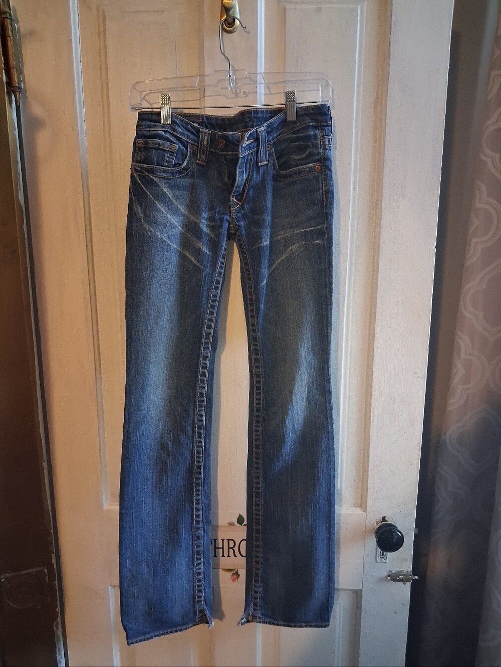 Big Star Womenβs Dark Blue Bootcut Jeans Size 25" Waist